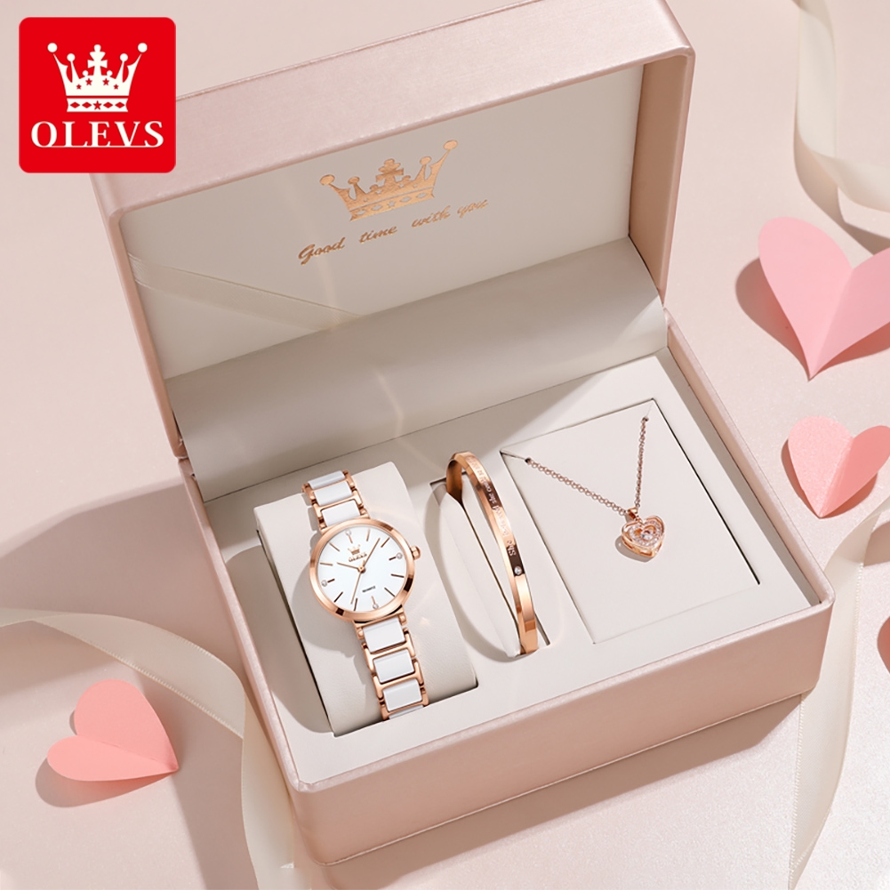 Women'S Fashion Quartz Watch - OLEVS Women Watch 5877 Luxury Elegant