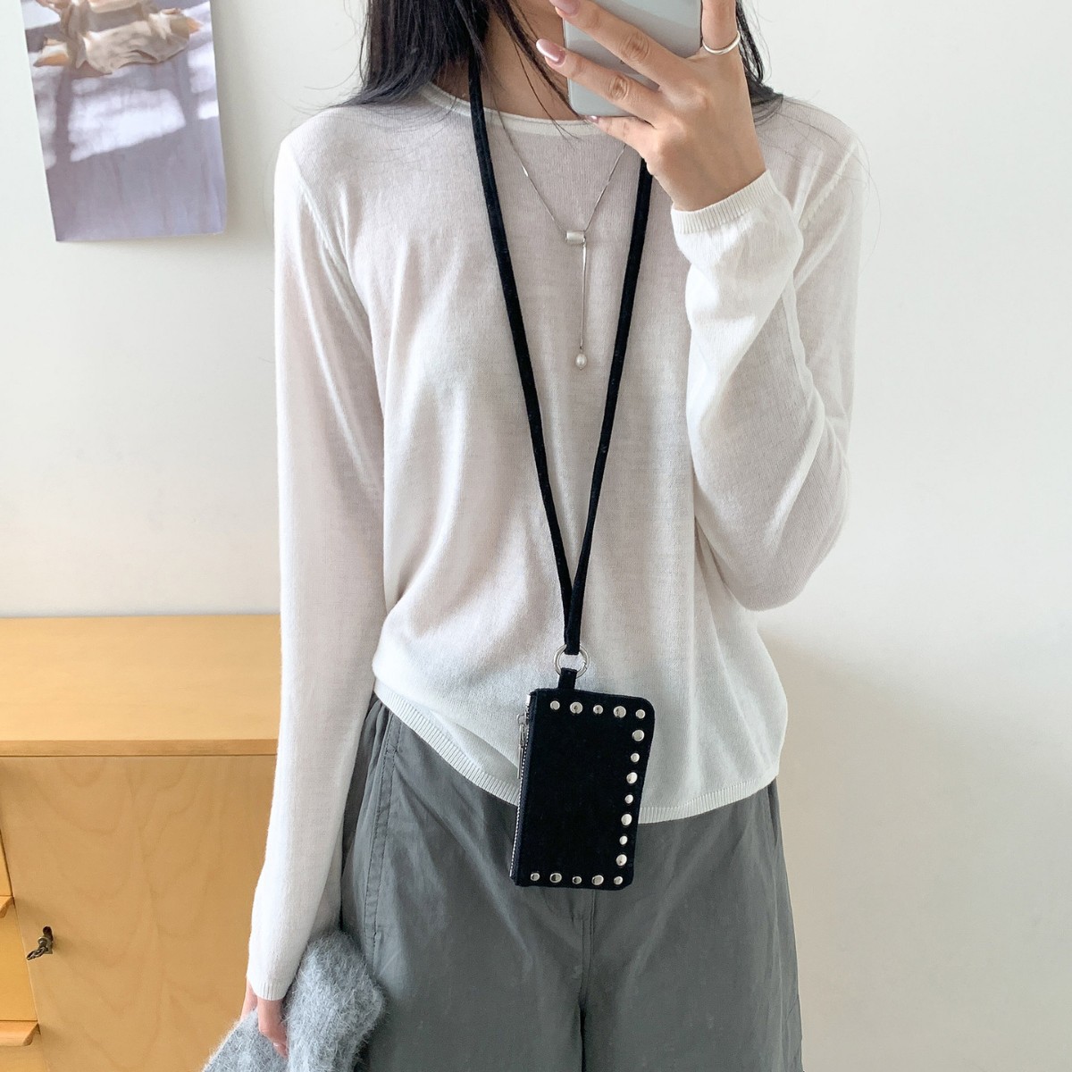 NEW Studded Shoulder Bag Mini  - Coin Purse Women recension och pris