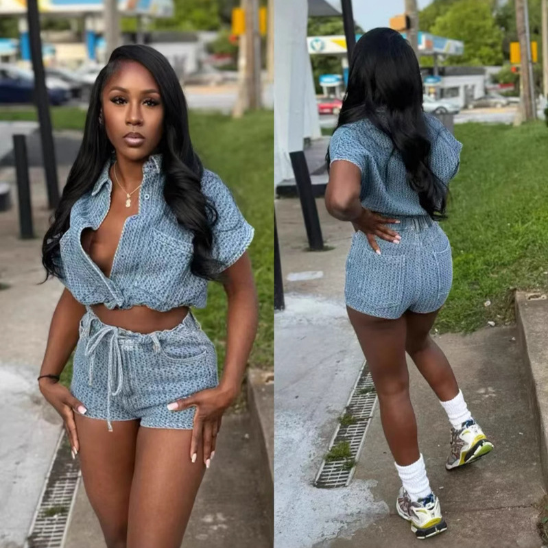 Chic Summer 2 Piece Sets Denim - Women'S Fashion Vest Tops recension och pris