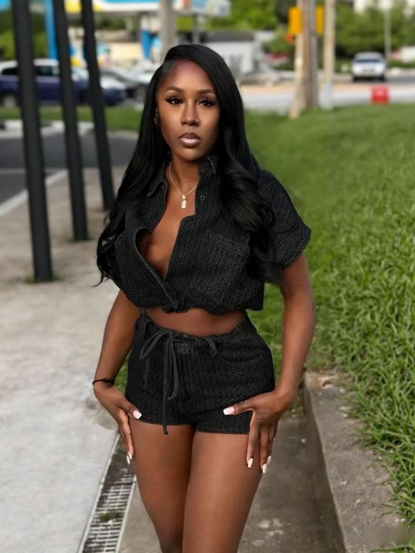 Chic Summer 2 Piece Sets Denim - Women'S Fashion Vest Tops recension och pris