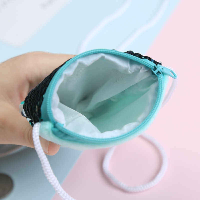 Sequin Coin Purse with Lanyard - Coin Purse Women recension och pris