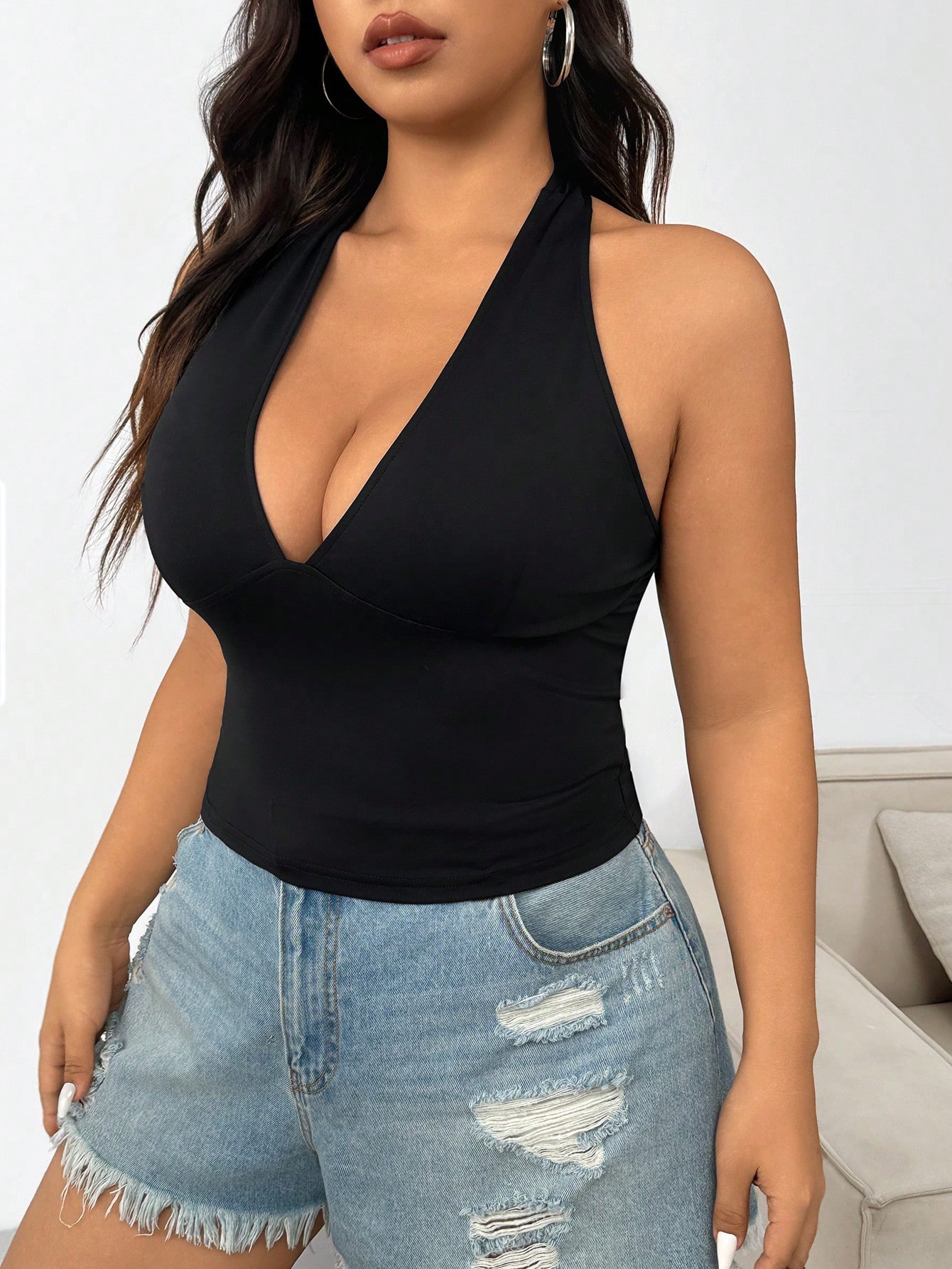 New Fashion Solid Color Plus S - Women'S Fashion Vest Tops recension och pris