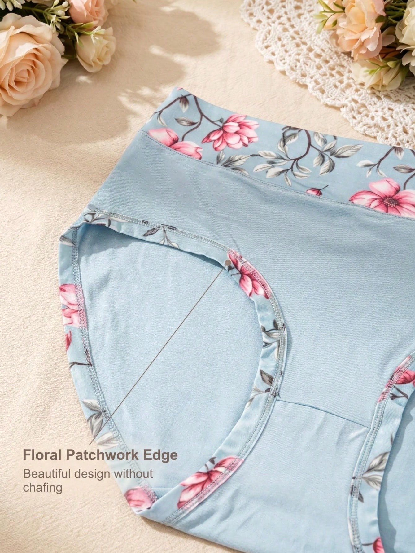 5PCS Plus Size Women's Flower  - Women'S Fashion Underwear recension och pris