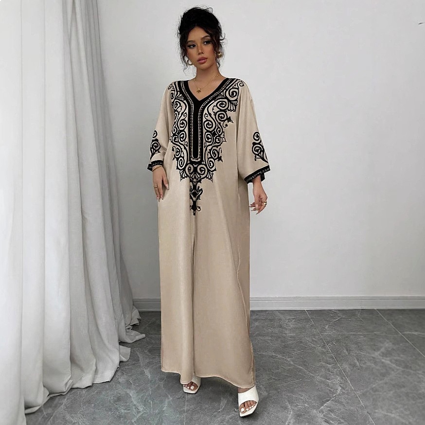 V Neck Floral Print Maxi Dress - Maxi Dress Boho recension och pris