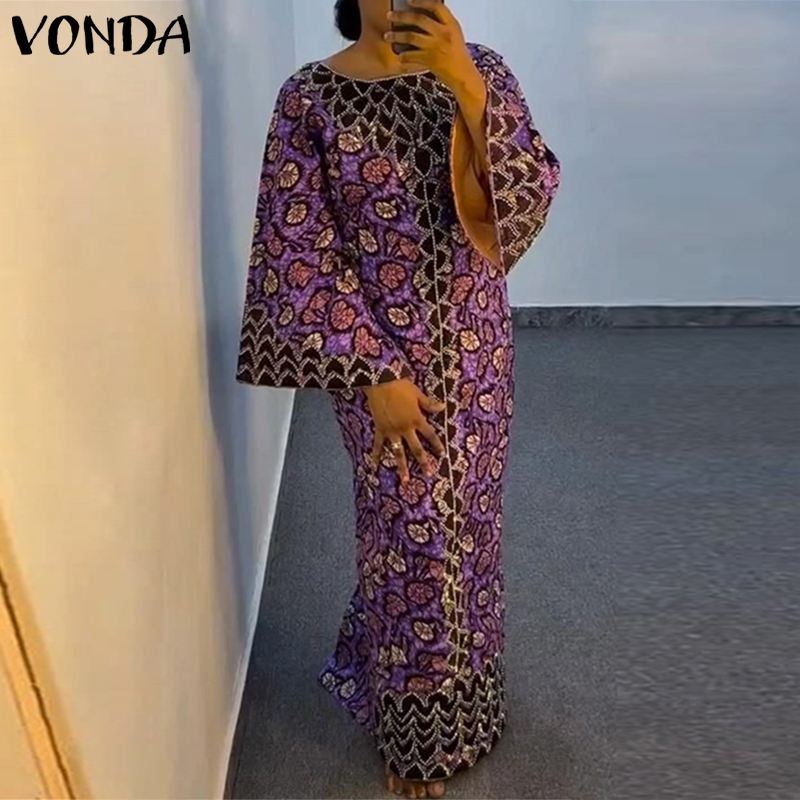 Plus Size VONDA Bohemian Dress - Maxi Dress Boho recension och pris