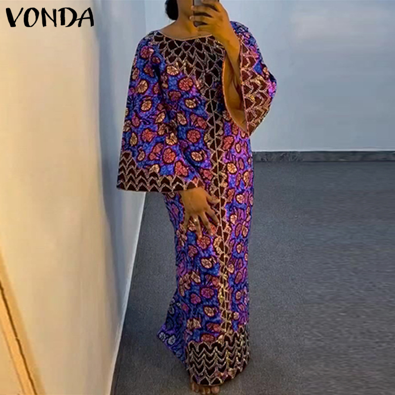 Plus Size VONDA Bohemian Dress - Maxi Dress Boho recension och pris