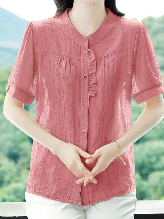 Fashionable Ice Silk Pleated C - Women Fashion Over 40 recension och pris