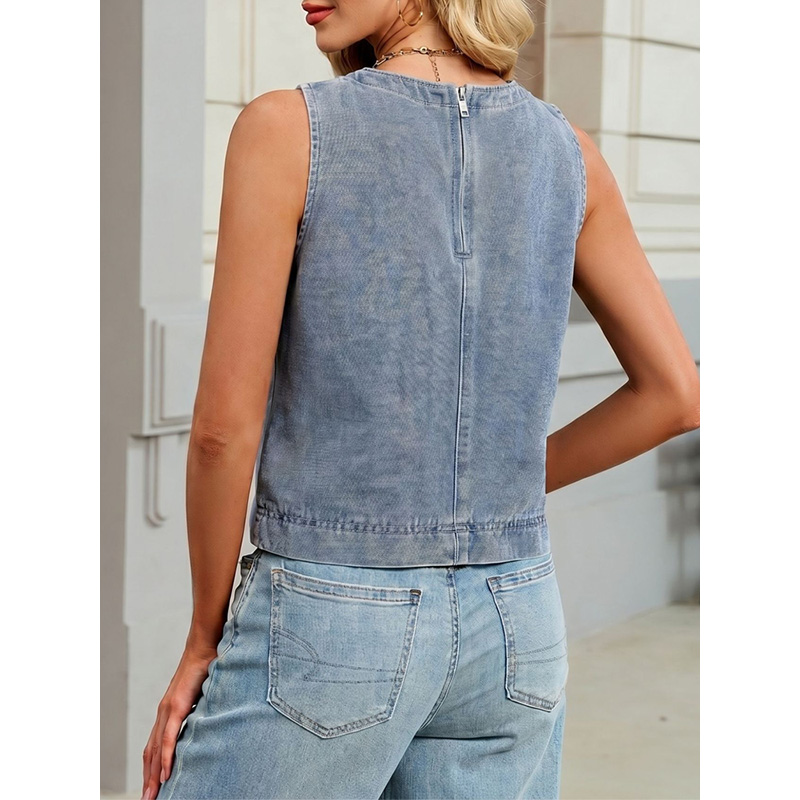 Benuynffy Casual Round Neck De - Women'S Fashion Vest Tops recension och pris