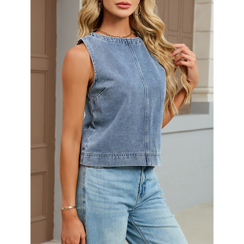 Benuynffy Casual Round Neck De - Women'S Fashion Vest Tops recension och pris