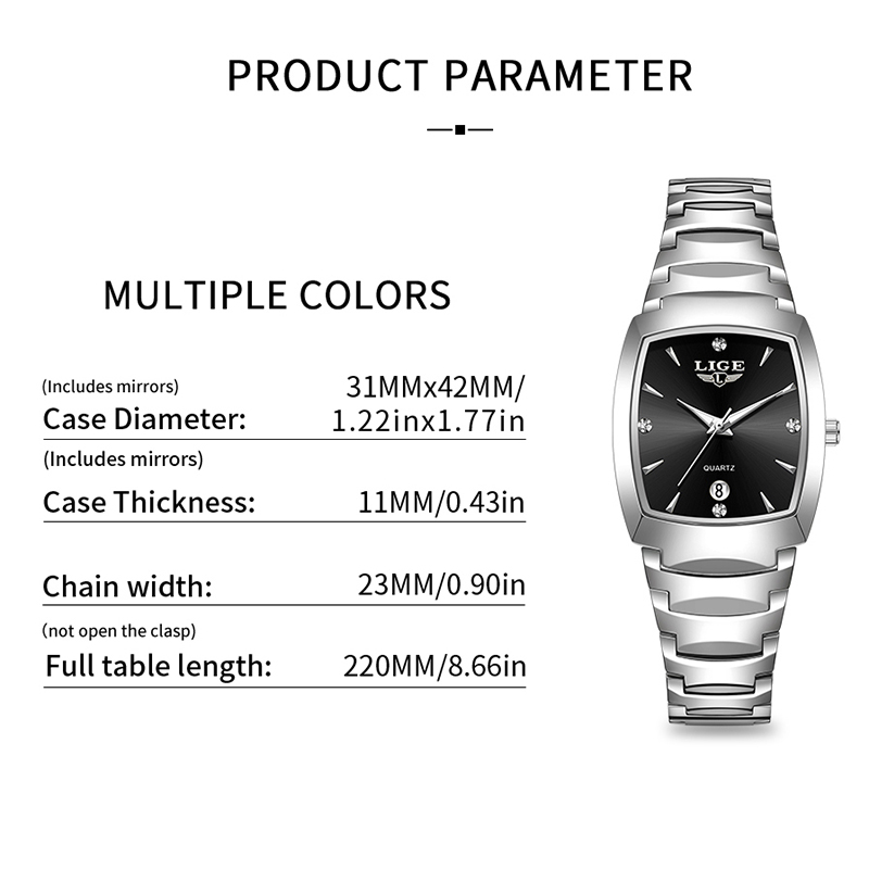 LIGE Watch women Business Luxu - Women'S Fashion Quartz Watch recension och pris