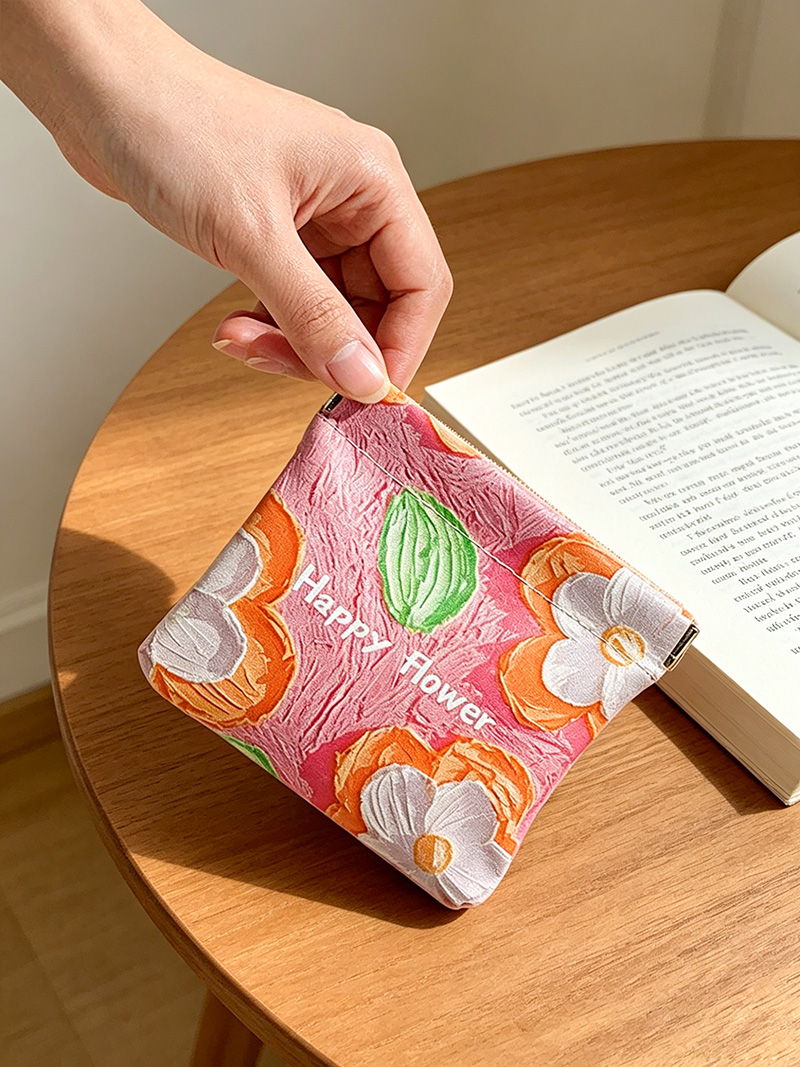 BUYLEMO Oil Painting Floral PU - Coin Purse Women recension och pris