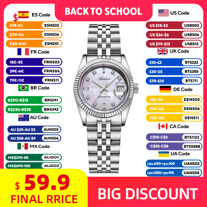 ADDIES 585 Quartz Women's Watc - Women'S Fashion Quartz Watch recension och pris