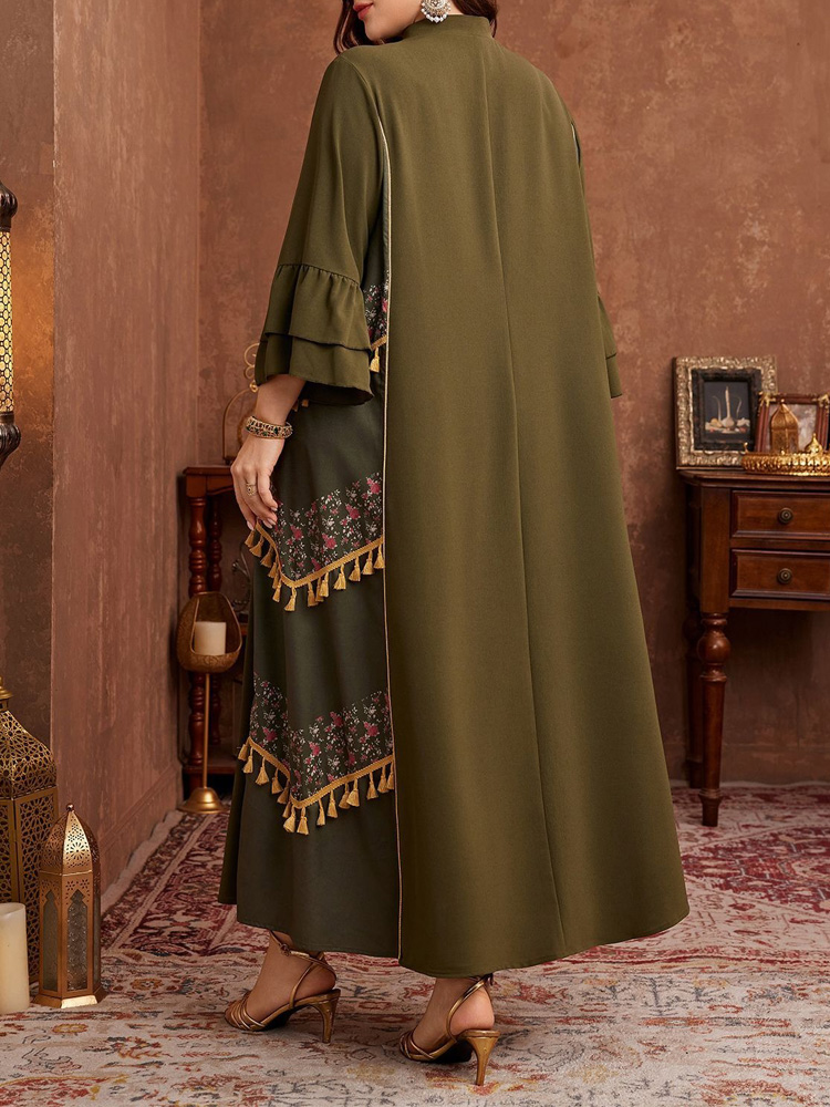 GIBSIE Plus Size Ethnic Style  - Maxi Dress Boho recension och pris
